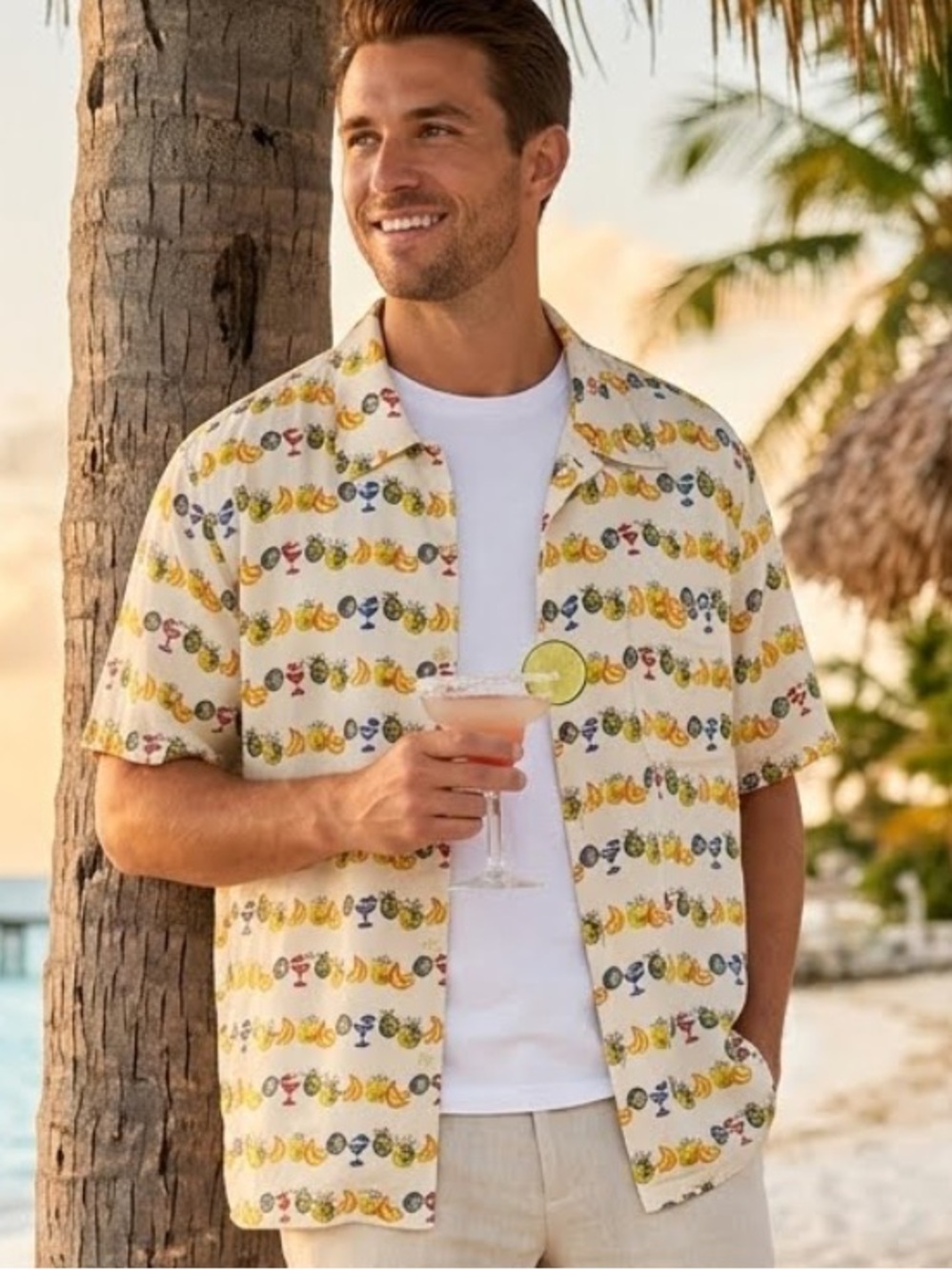 Vintage 1990’s Oxford & Fulham Hawaiian Tropical Camp Shirt - size large